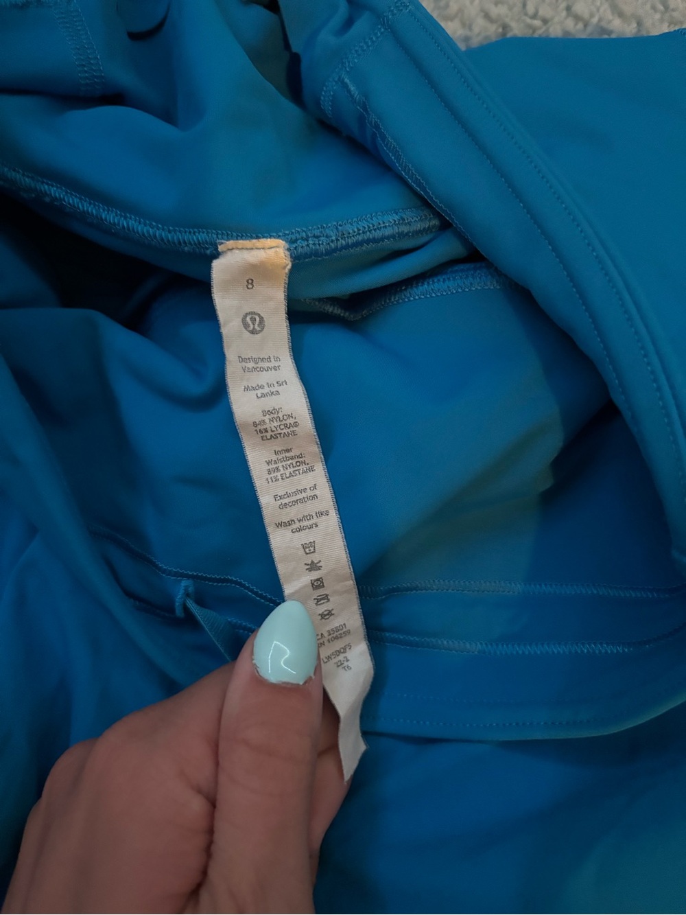 lululemon athletica Teal Blue Workout Leggings - Picture 2 of 2